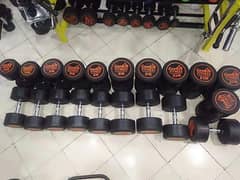 Rubber coated Dumbbell |Goodlife fitness PAK |Weight Plates