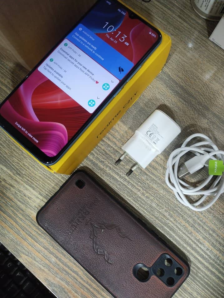 Realme C21y 4gb/64gb with Complete saman 0