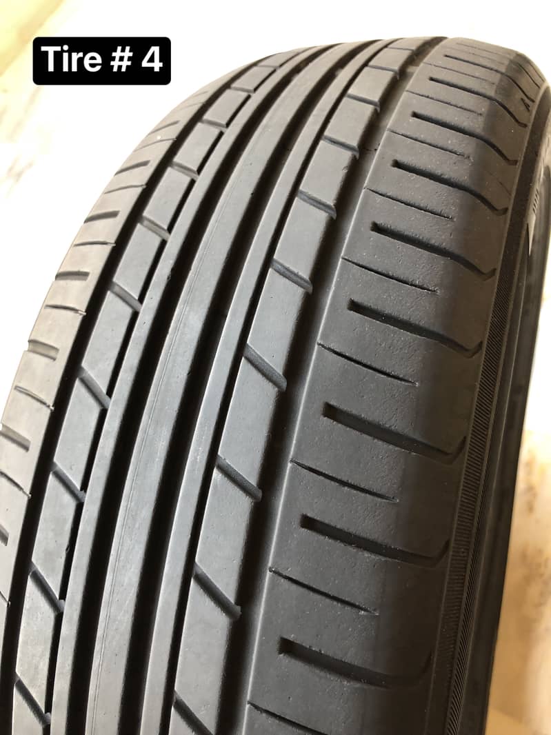 4tyres set 185/60R15 (YOKOHAMA)(condition 8/10) 10