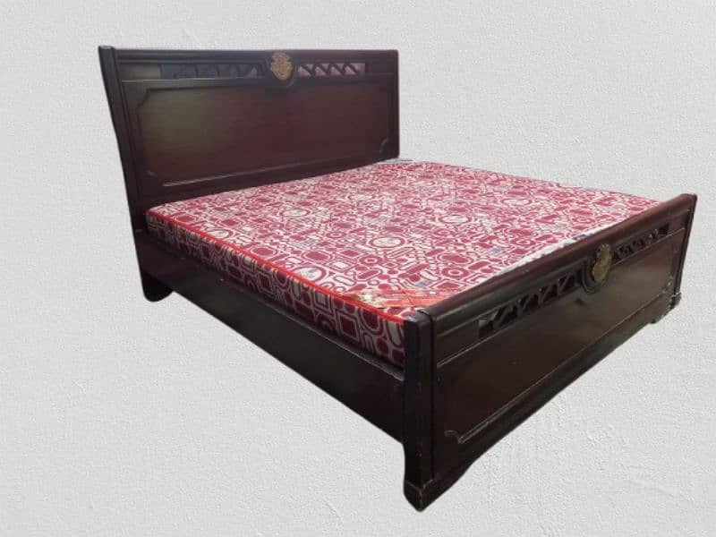 King Size bed with Metress for sale 6