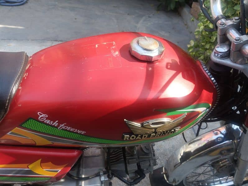 Road Prince 70cc Bike Red Colour Lahore Number Model 2023 15