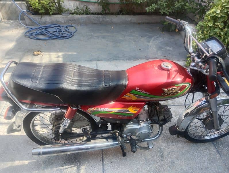 Road Prince 70cc Bike Red Colour Lahore Number Model 2023 17