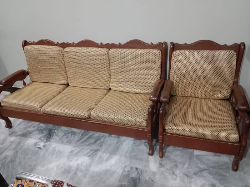 5 Seater Wooden Sofas with 10 Form Covers 0