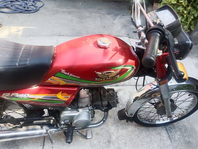 Road Prince 70cc Bike Red Colour Good Condition 2