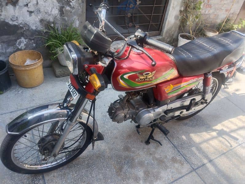 Road Prince 70cc Bike Red Colour Good Condition 8