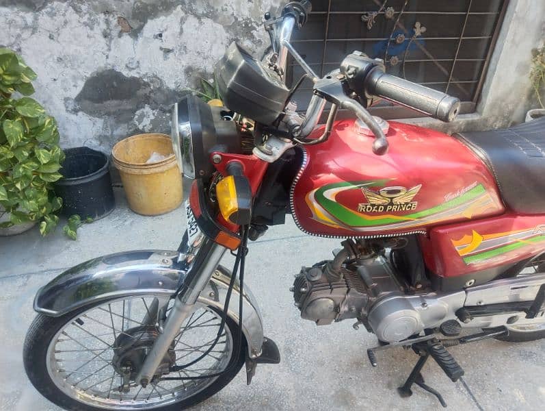 Road Prince 70cc Bike Red Colour Good Condition 12