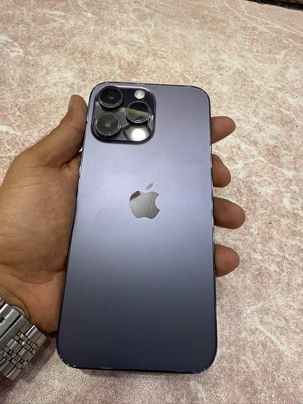 iphone 14 pro max deep purple 256 gb hk dual physicall PTA approved 5