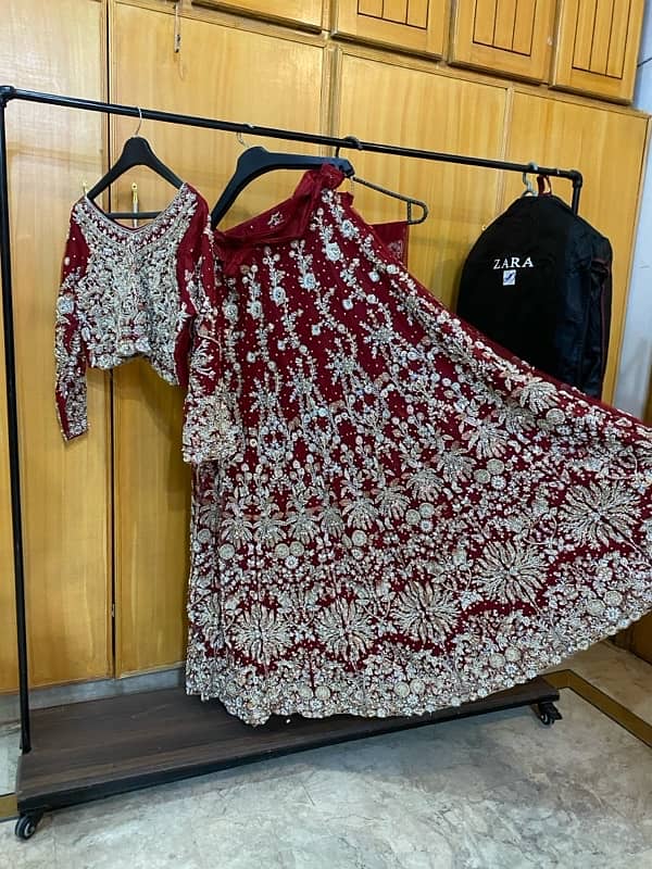 Barat Lehnga and Walima Maxi Dress 7