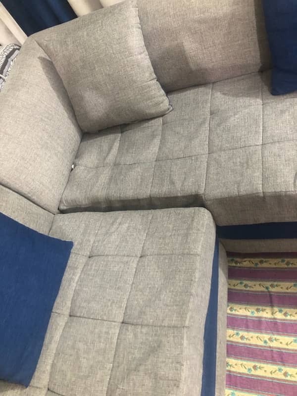 blue and grey L shaped sofa 4