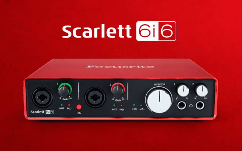 Focusrite Scarlett 6i6 USB Audio Interface (2nd Generation) 0