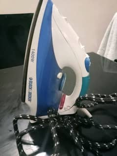 black and  decker andual function dry n steam iron for sale