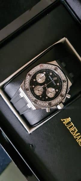 Audemars piguet chronograph Ladies Wrist watch Box packed  AP watch 10