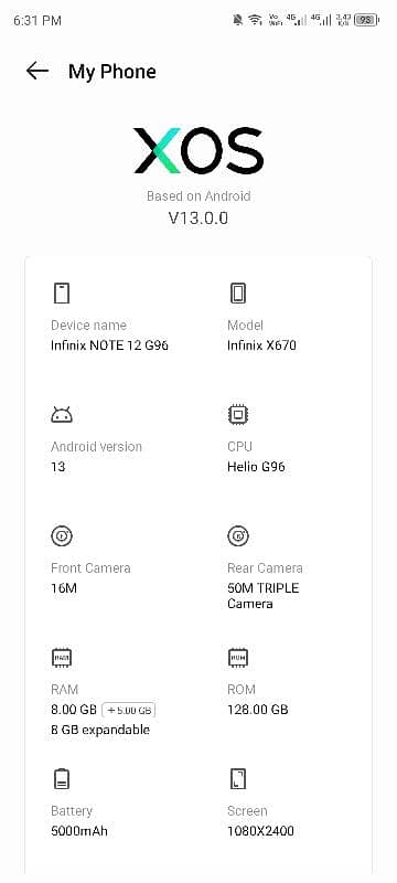 Infinix note 12 G96 read ad first 6