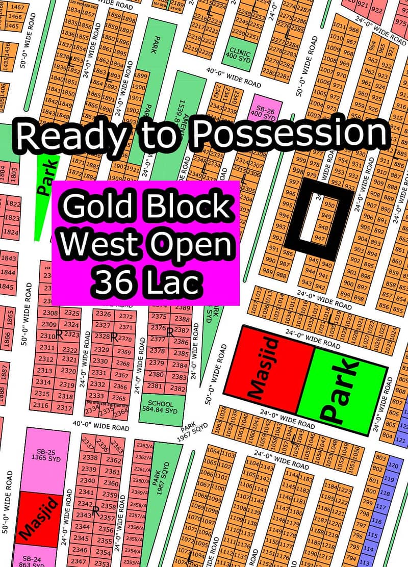 L - (West Open + Gold Block) North Town Residency Phase - 01 (Surjani) 1