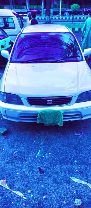 Honda city 1997 white colar 10