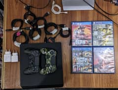 Ps4 Slim 500 Gb | 2 Controllers | 4 Games | 6 HDMI