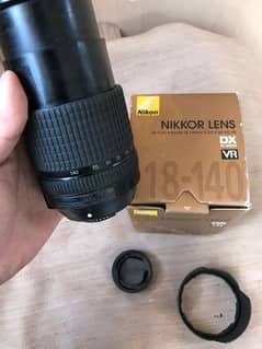 Nikon 18 140 with box hood and cap 23k demand