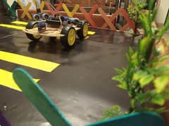 Arduino Obstacle Avoiding Car 4 Wheel Full Working