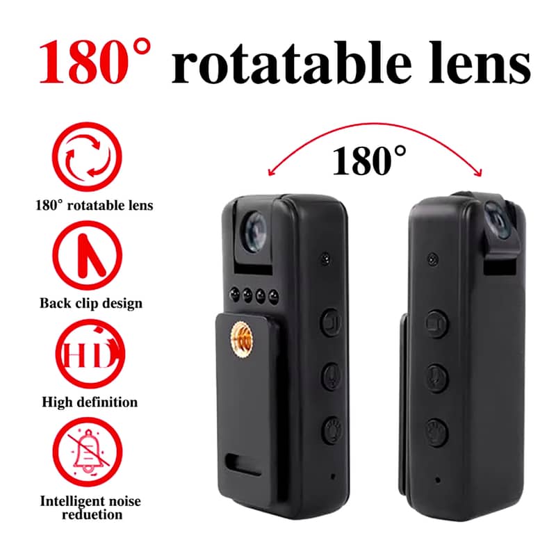 A88 Motion Body Camera, Portable digital videos recorder night vision 1