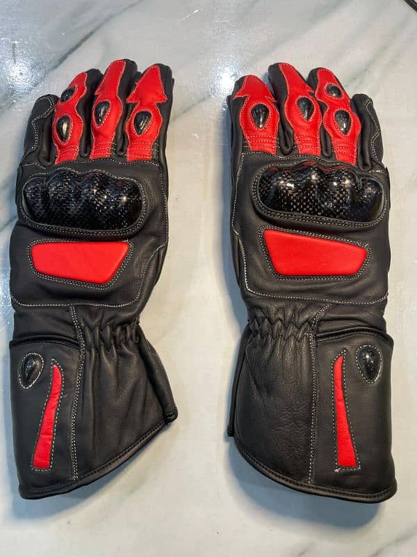 Heavy Bike Gloves - 100% Pure Leather 0