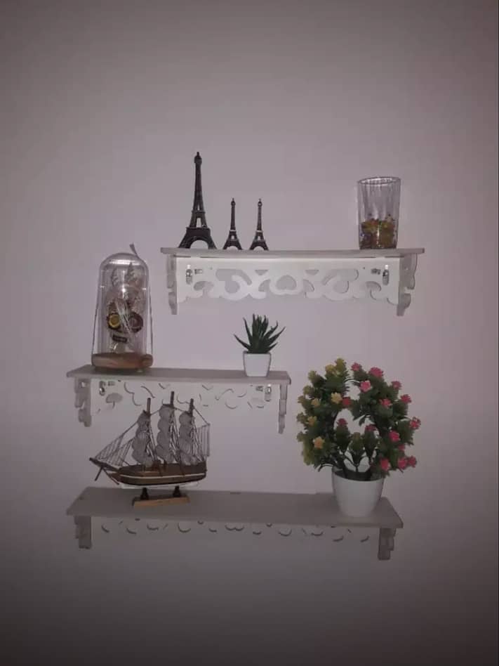 Wall mounted wooden shelves fixed price 2