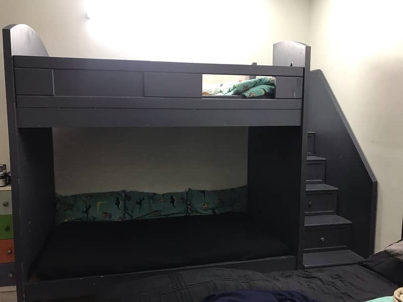 full size kids bunked bed 0