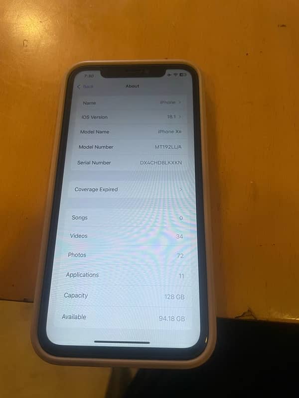 IPhone XR Non PTA  128gb 7