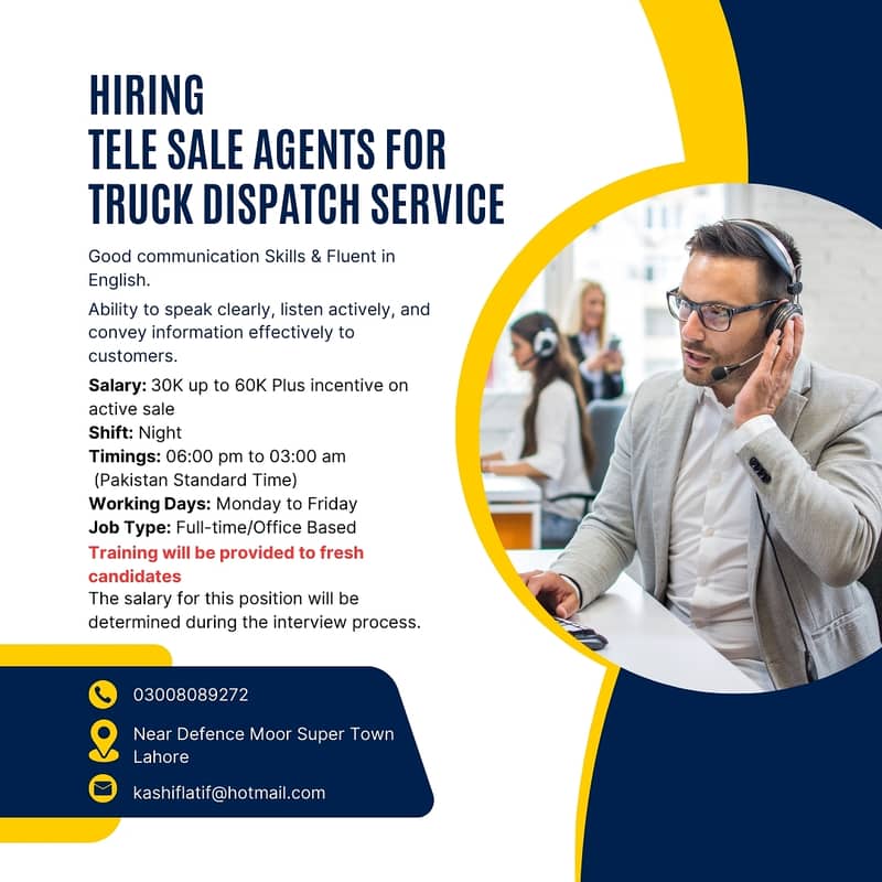 Need Telesales agent 1