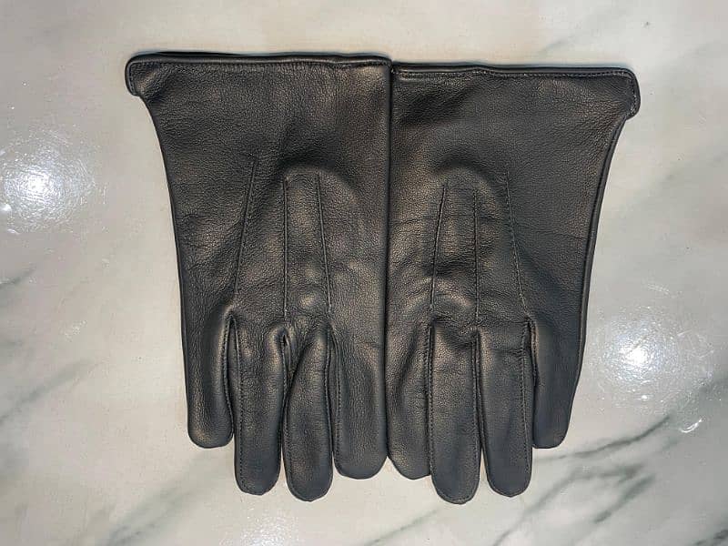 Pure leather gloves 1