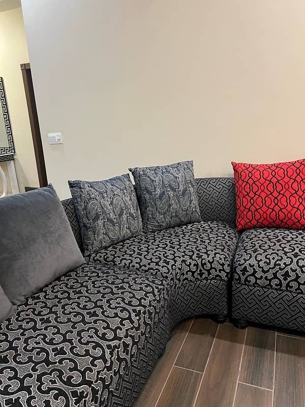 7 Seater L shape sofa set 2