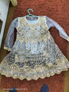 Umbrella Frock with Full Embroidery Plazoo