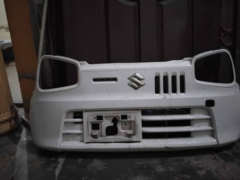 Alto front  bumper and light grill, 1