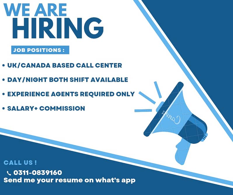 We are Hiring Call Center representative's 2