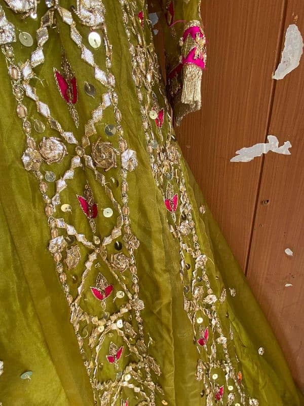 Gota Work Maxi With Organza Dupatta 3