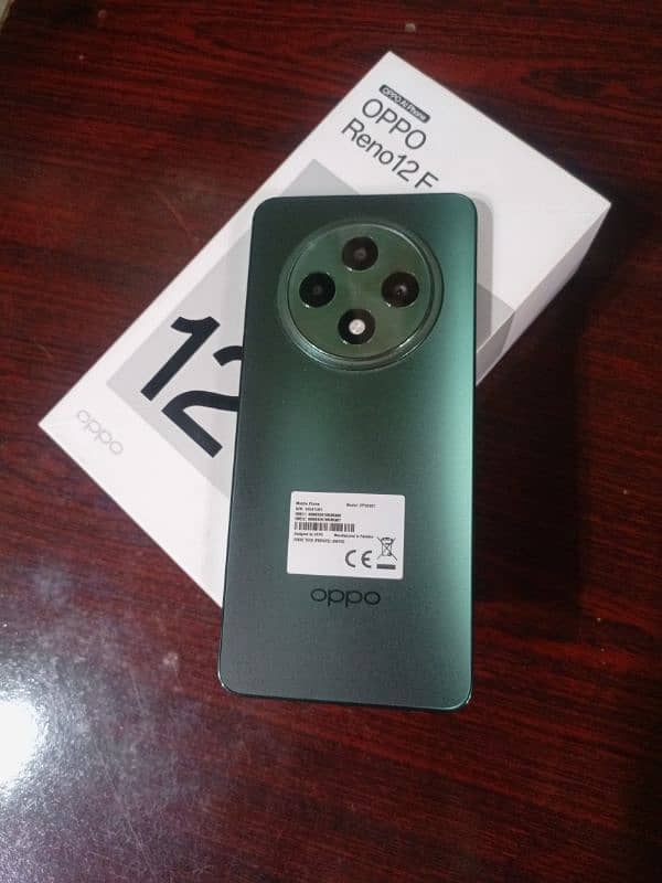 OPPO Reno 12f 8gb ram 256 gb room just box open exercises peck 0