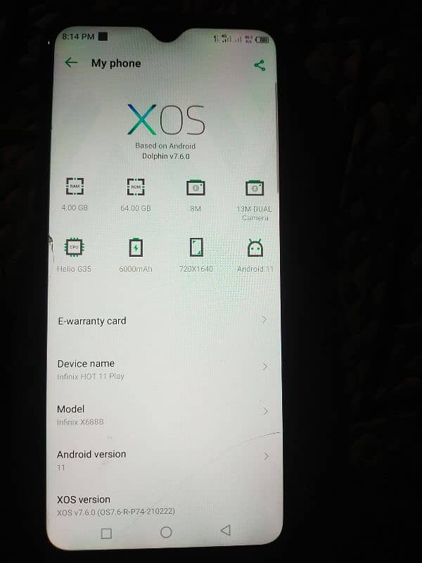 Infinix Hot 11 play 4/64 7
