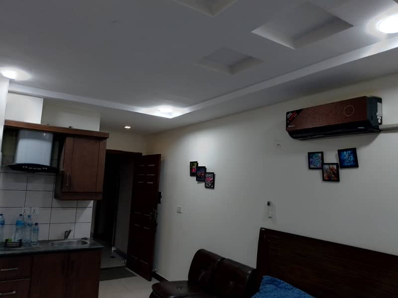 Furnished Studio apartment available for rent in bahria town phase 4 civic center 7