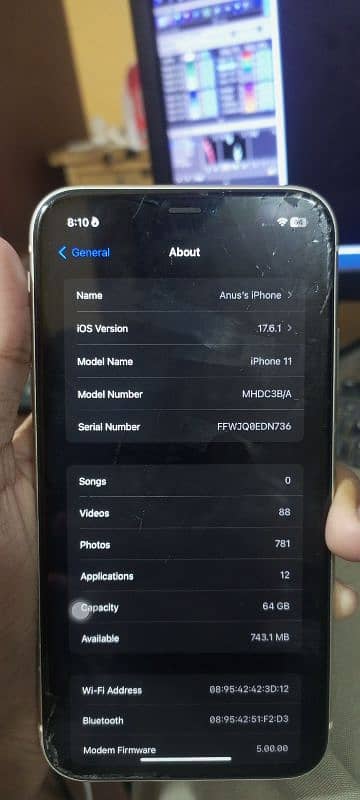 Iphone 11 64gb non_pta 85 battery health 1