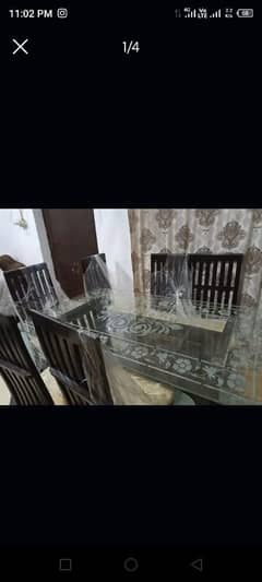 Dinning table set with 6 chairs full new