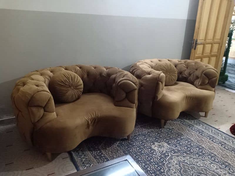 Brand new sofa pair made on order 1