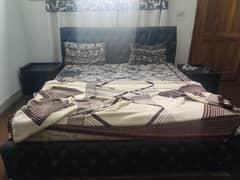 complete bed set and 7 seater soffas