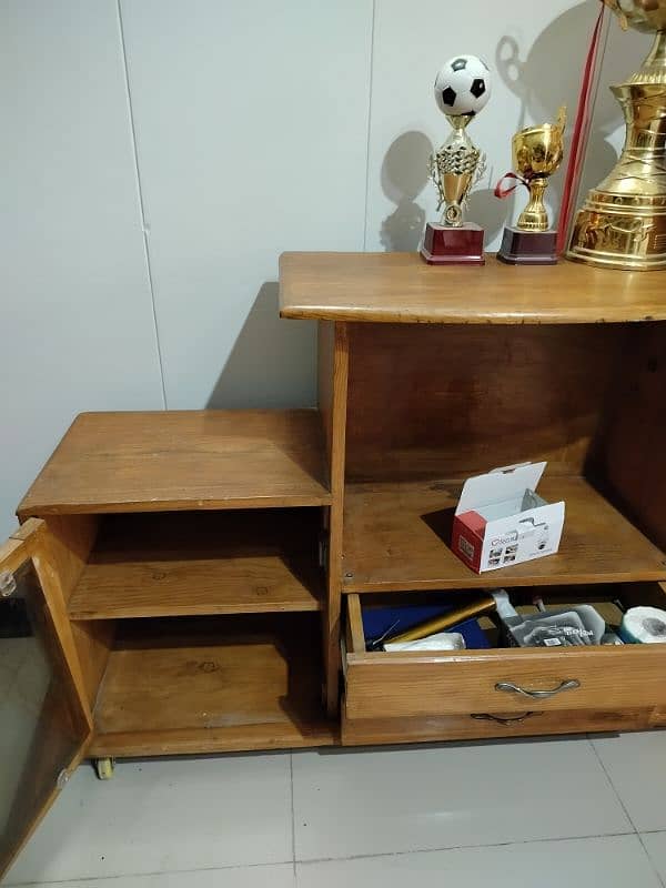 pure Malaysian wood TV cabinet and storage 1