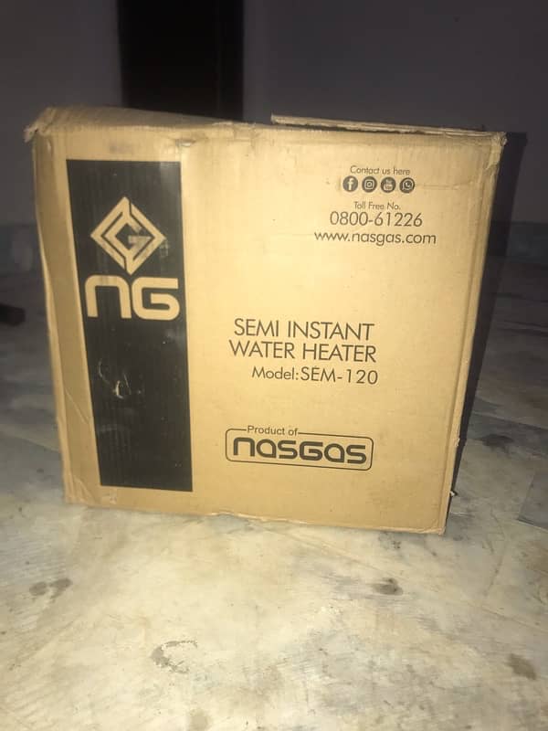 nasgas SEM 120 electric geyser 1