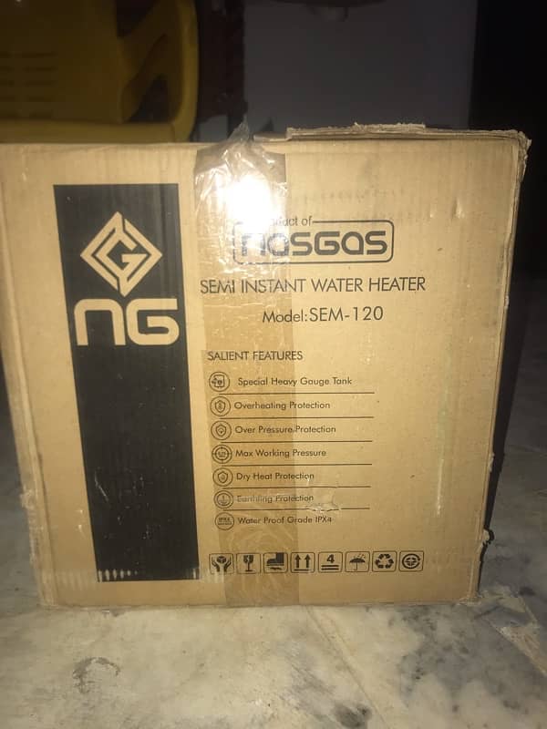 nasgas SEM 120 electric geyser 2