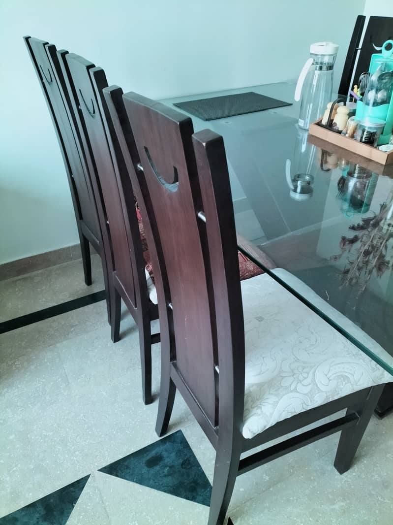 Custom made 6 chairs Dining table for sale 5