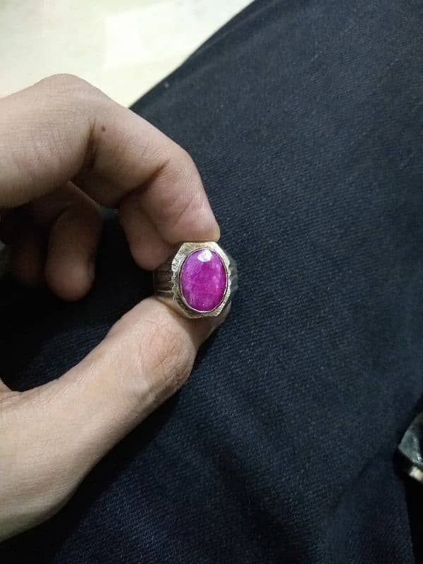 Ruby (yaqoot) saphire(neelam) ring 1