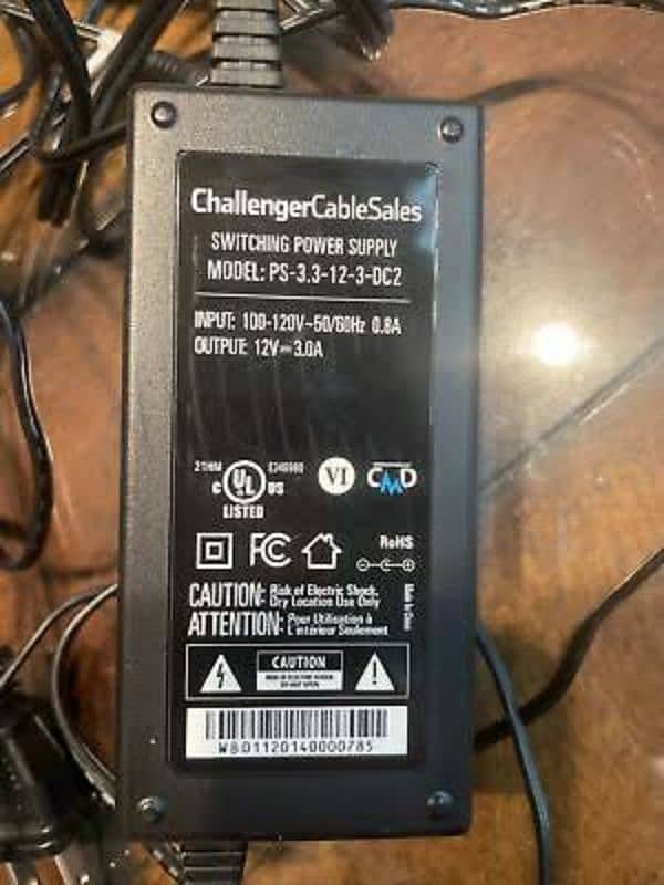 1100 per 1kg ;12V 3Amp challenger cable sales Switching Power Supply 2