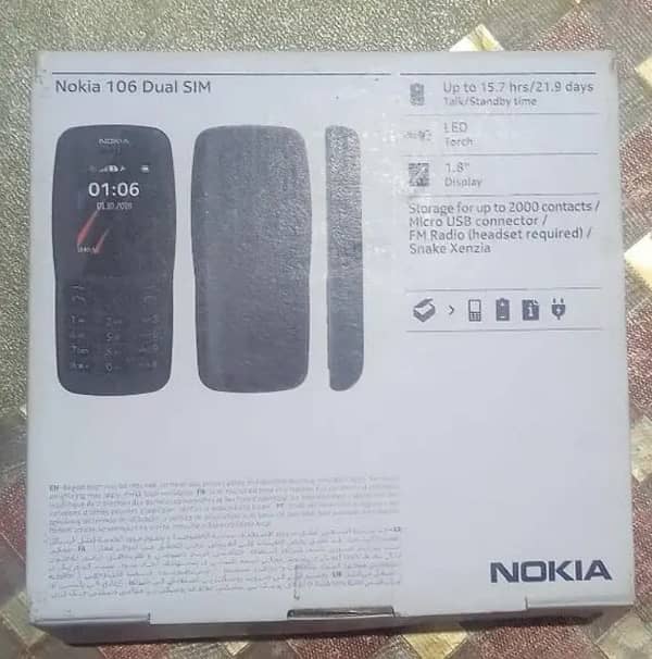 Nokia 106 with box 1