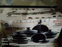 20 piece nonstick MasterPan brand.