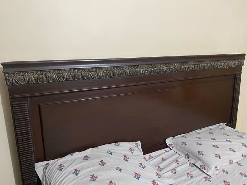 King Size Bed with 2 Door Wardrobe 2